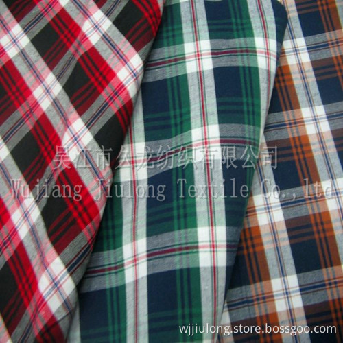 SGS Polyester & Cotton Yarn Dyed Ripstop Fabric